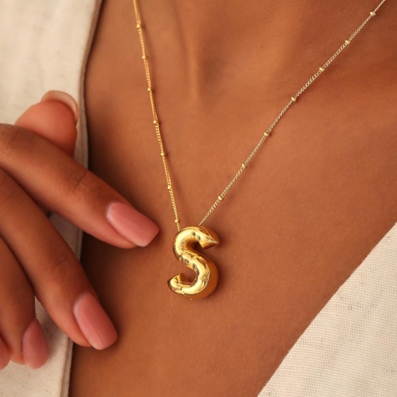 Monogram Gold Necklace - Picture 2 of 4
